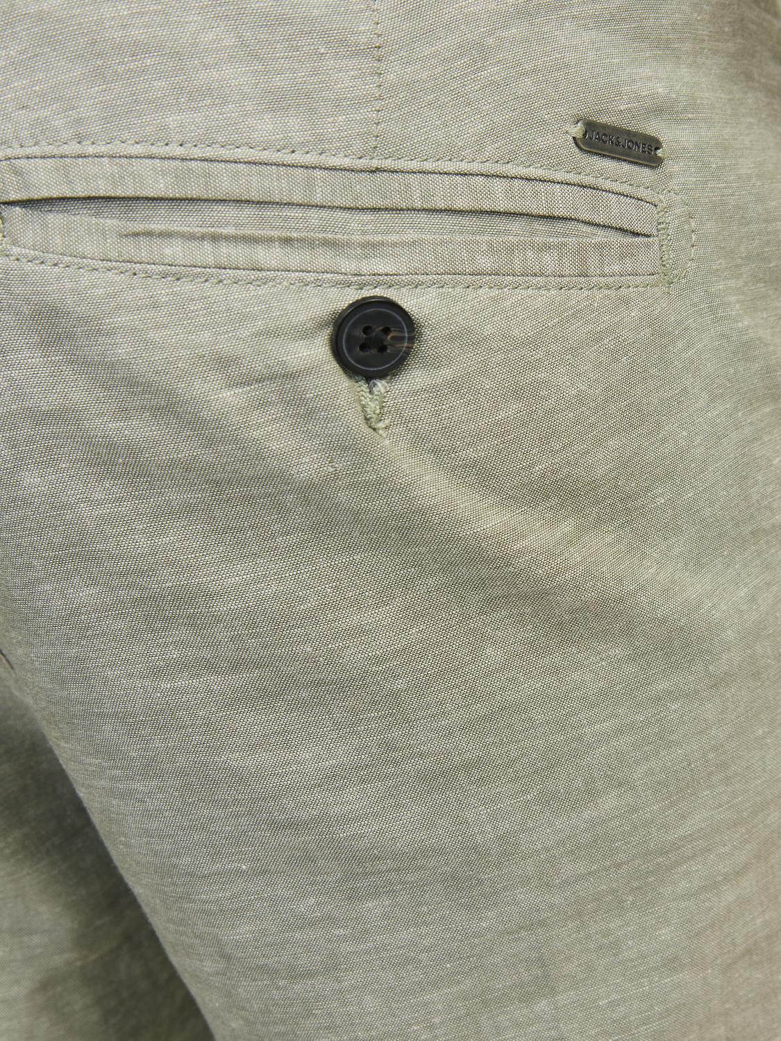 Stace summer chino bukse - deep lichen green melange - Image 6