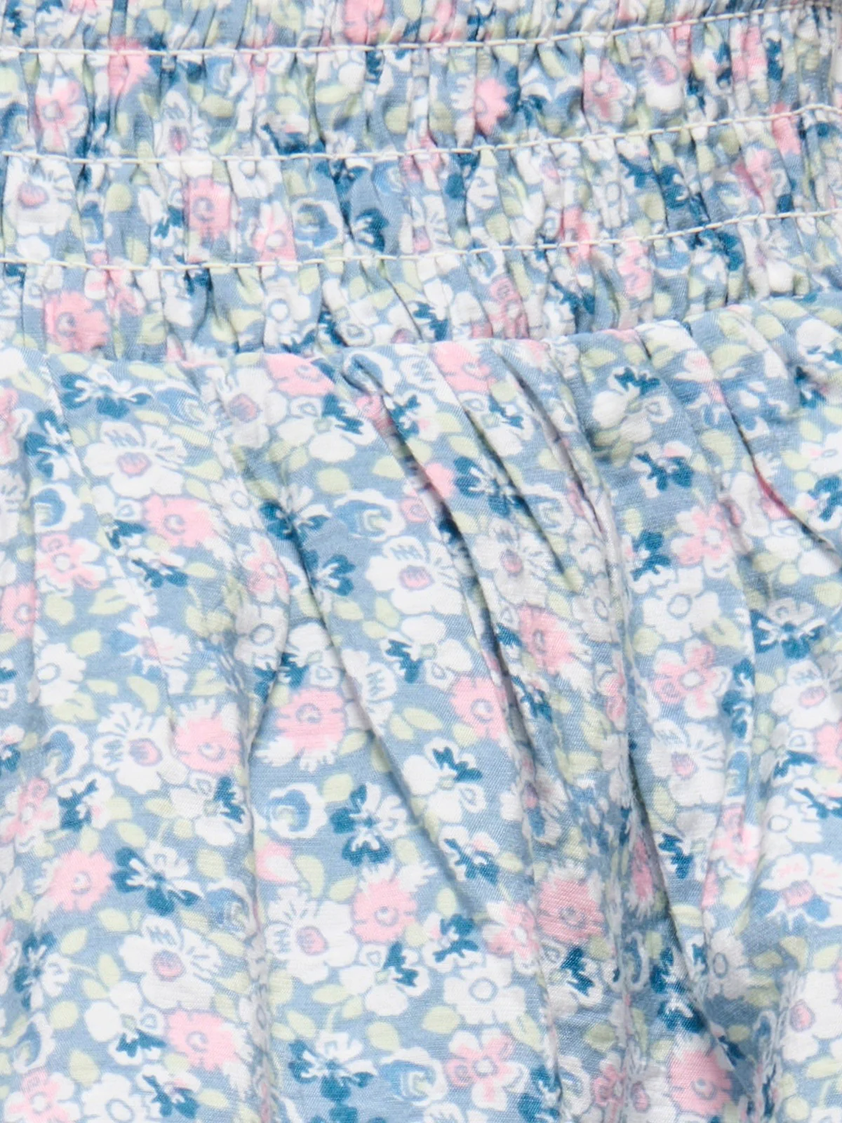 BELLE LAYERED SMOCK SKORT - FADED DENIM - Image 2
