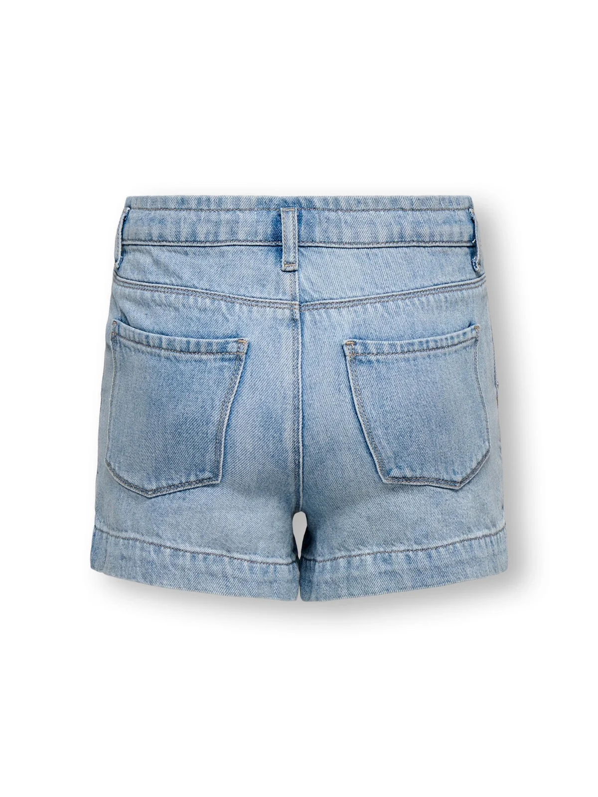 COMET WIDE RHINESTONE SHORTS - Light Blue Denim - Image 2