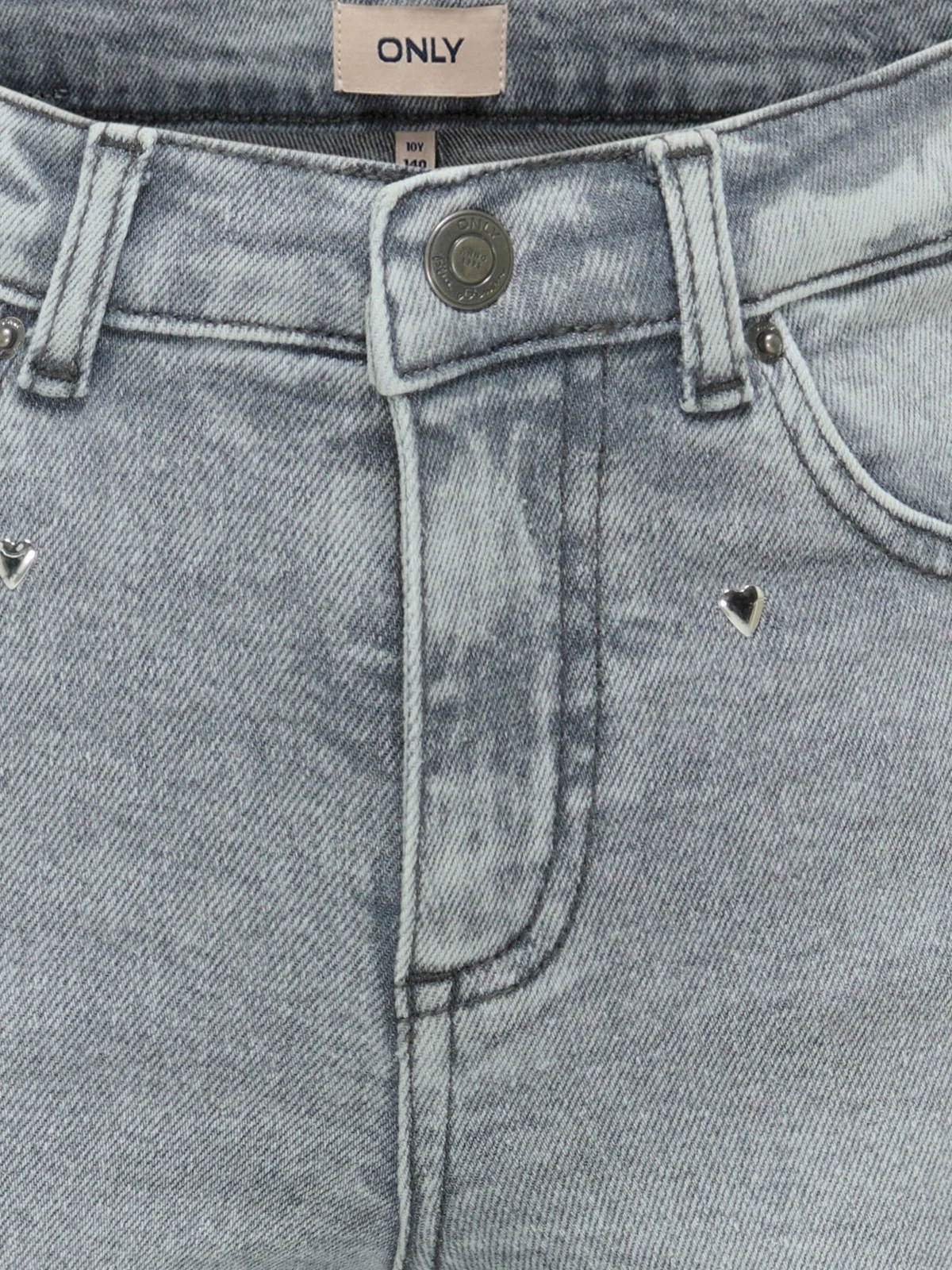 JUICY HEART WIDE LEG JEANS - Medium Grey Denim - Image 2