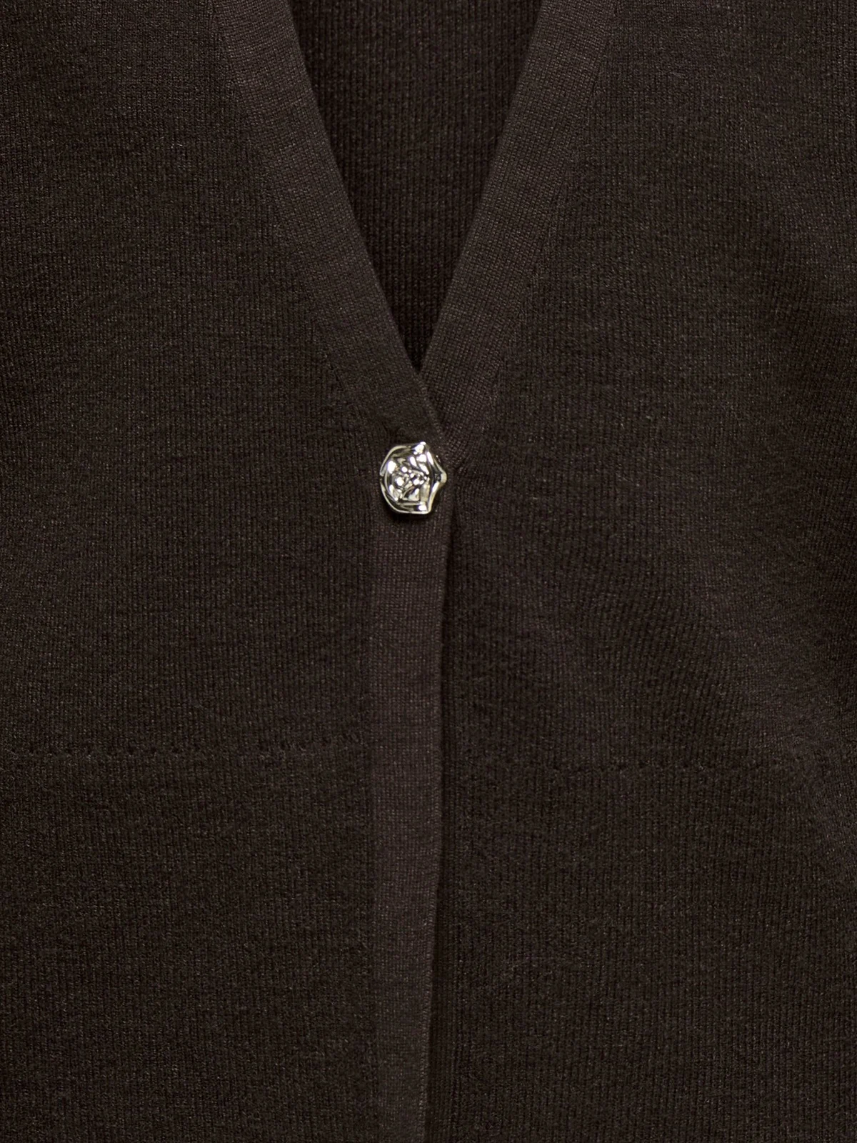 KATIA BLING STRIKKET CARDIGAN - Black Coffee - Image 2