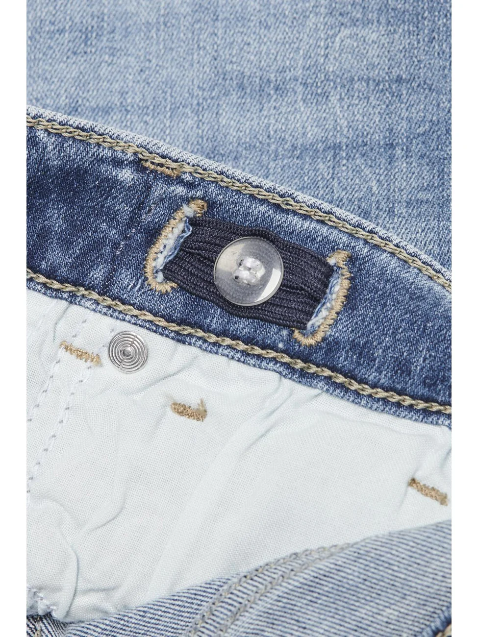Madison Blush Wide Jeans - Medium Blue Denim - Image 3