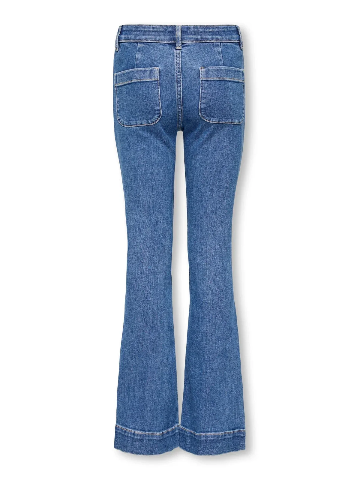 MADISON POCKET FLARED JEANS - Light Blue Denim - Image 2
