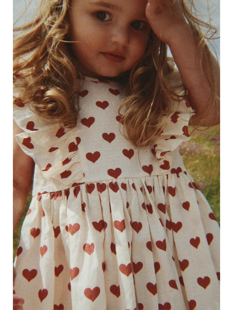 CIANNA BOW KJOLE GOTS - AMOUR ROUGE - Image 2