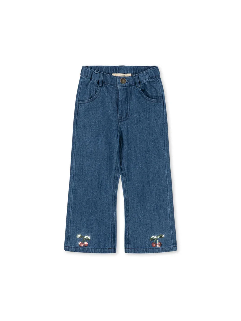 ELBA FLARE JEANS GOTS - denim blue