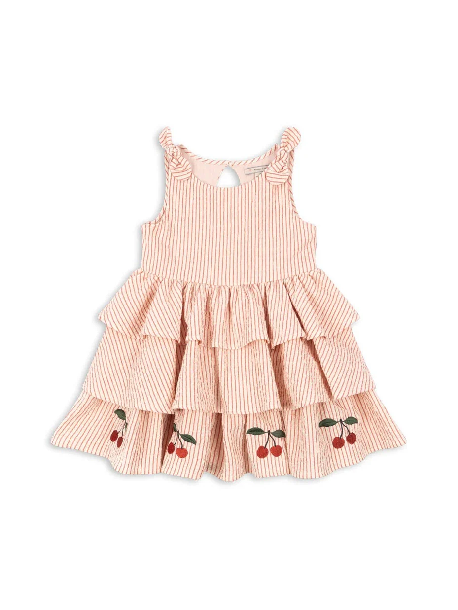 ELLIE KJOLE GOTS - AMOUR STRIPE