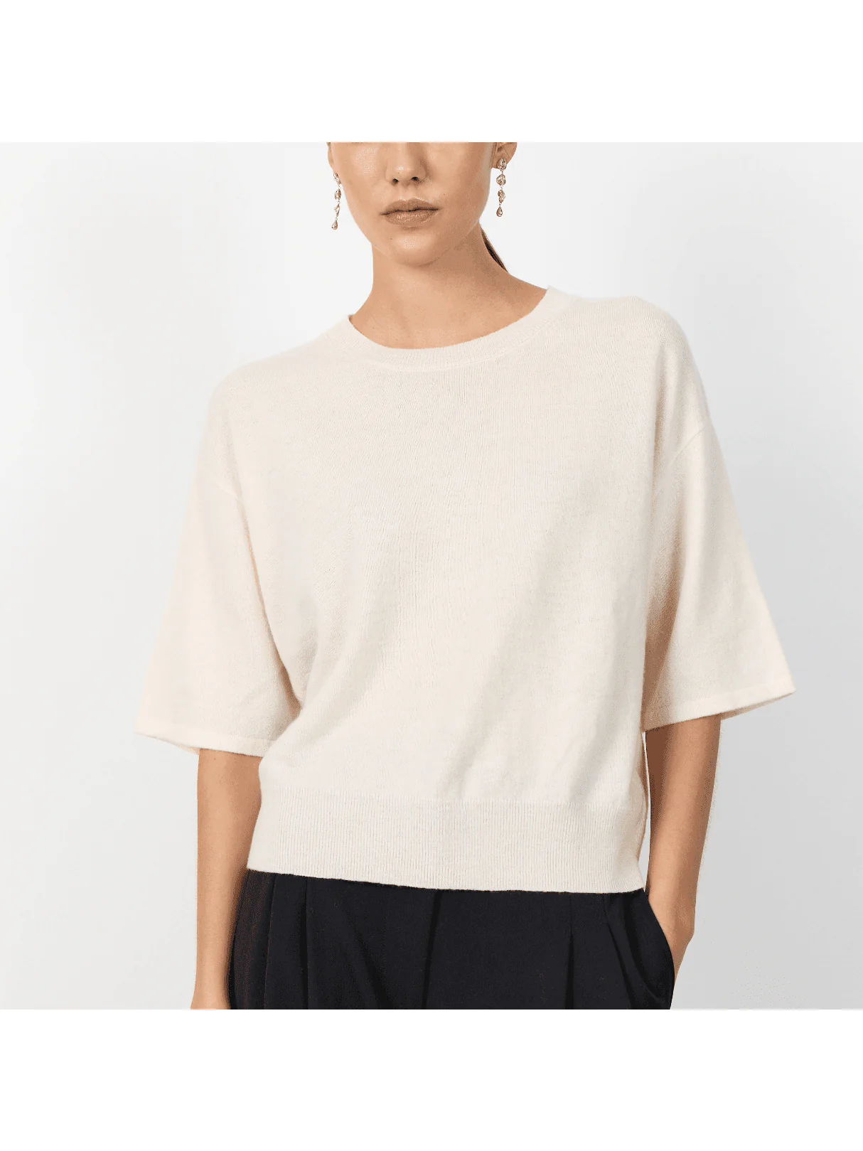 Ismaila merino t-skjorte - turtledove - Image 3