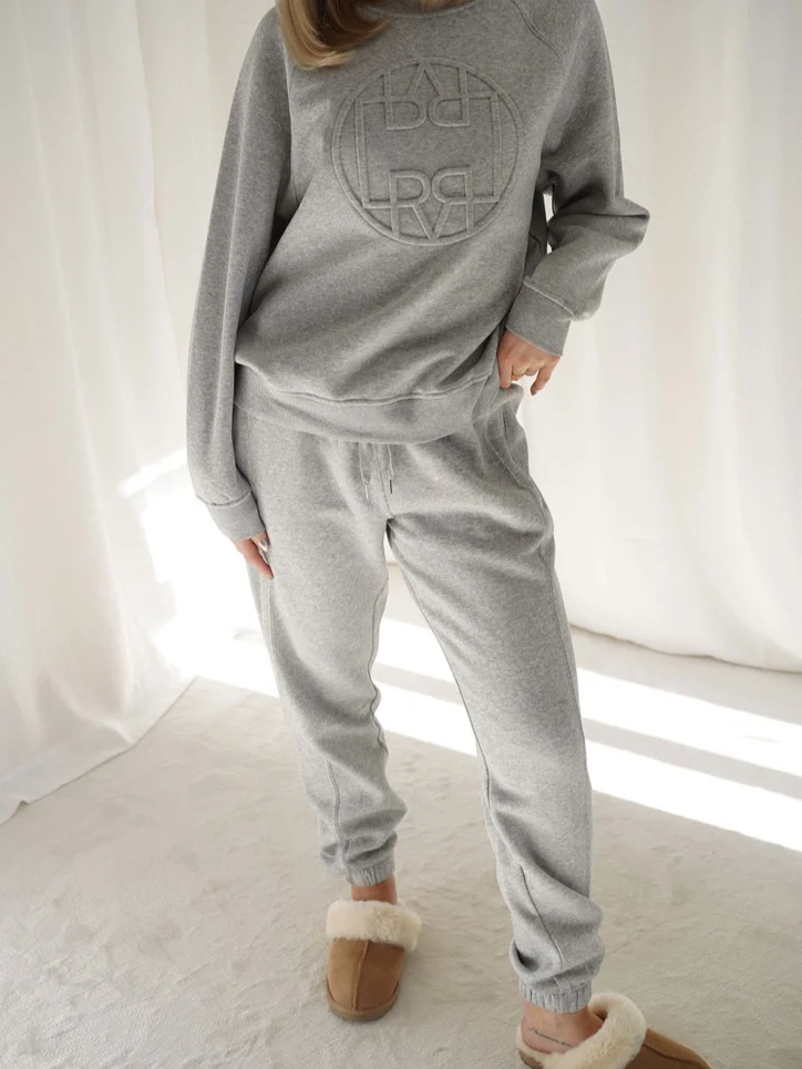Nuka jogge bukse - light grey melange