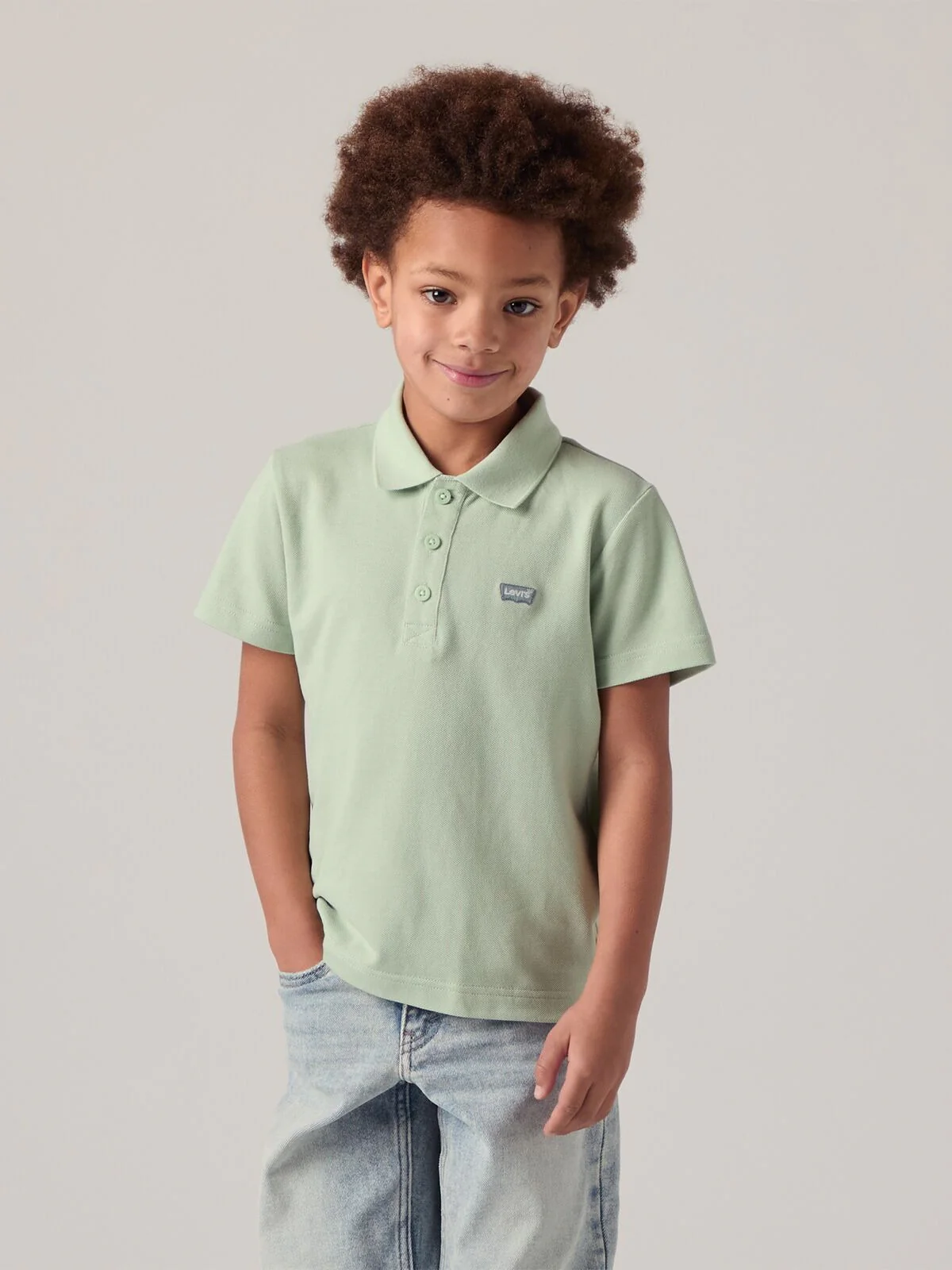 BACK NECK TAPE POLO T-SKJORTE - Cameo Green