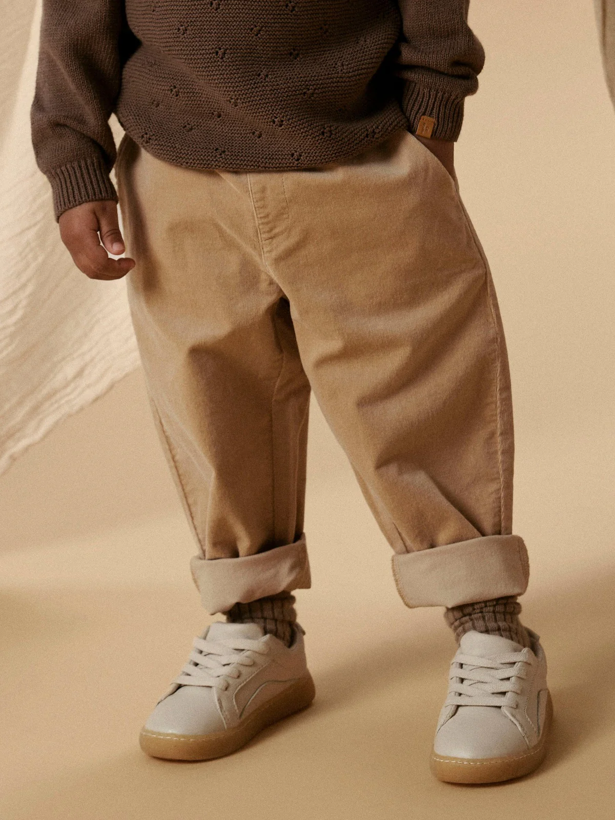 SOMBA LOOSE CORD BUKSE - Irish Cream - Image 4