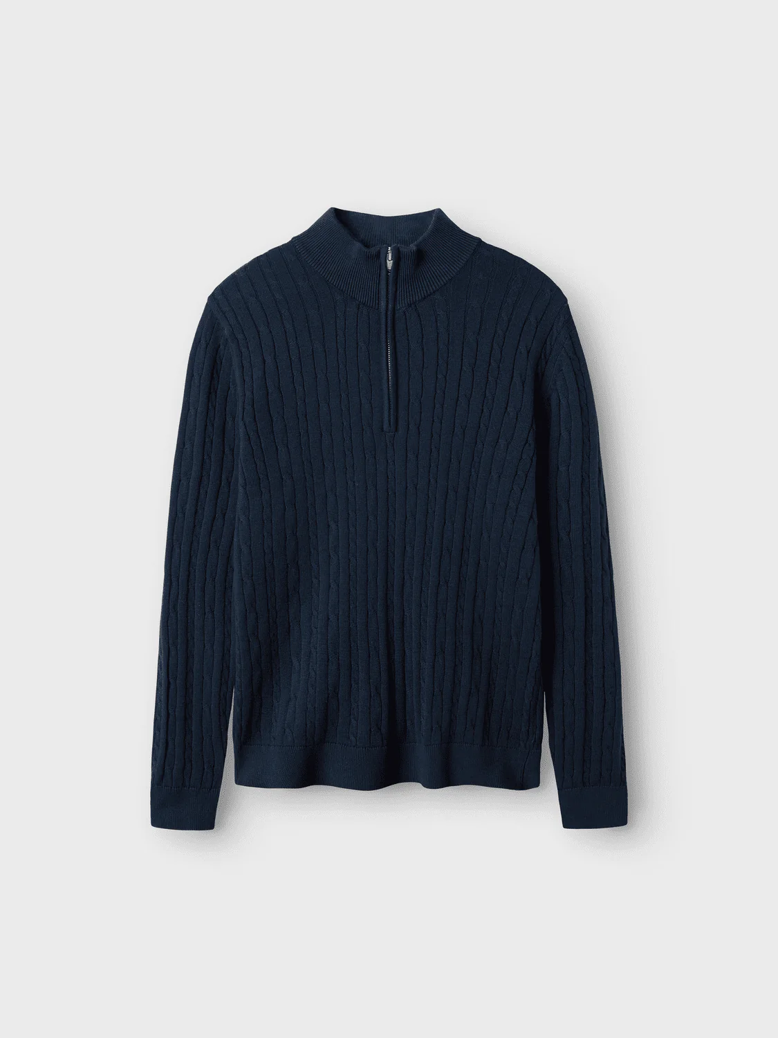 HABEL HALF ZIP KNIT GENSER - Dark Sapphire - Image 3