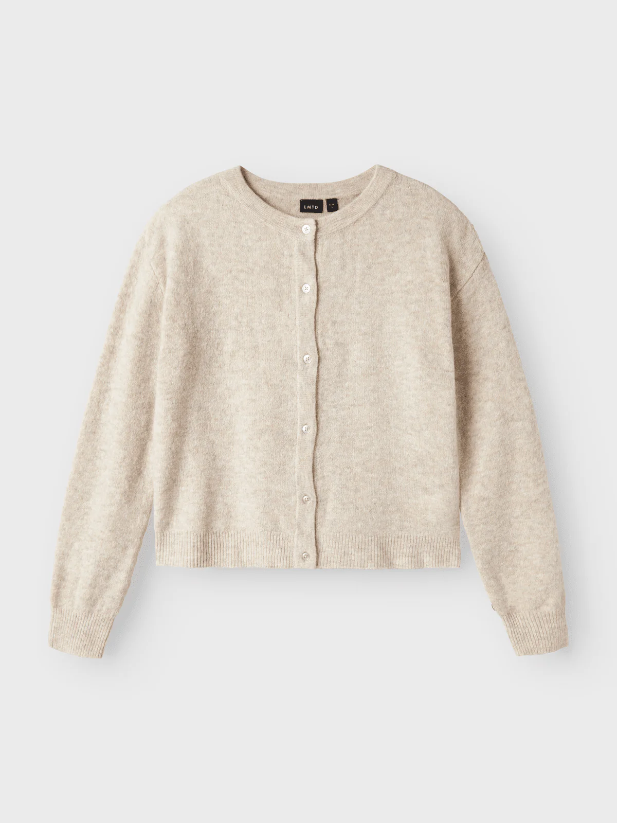 LODET KORT STRIKKET CARDIGAN - Peyote