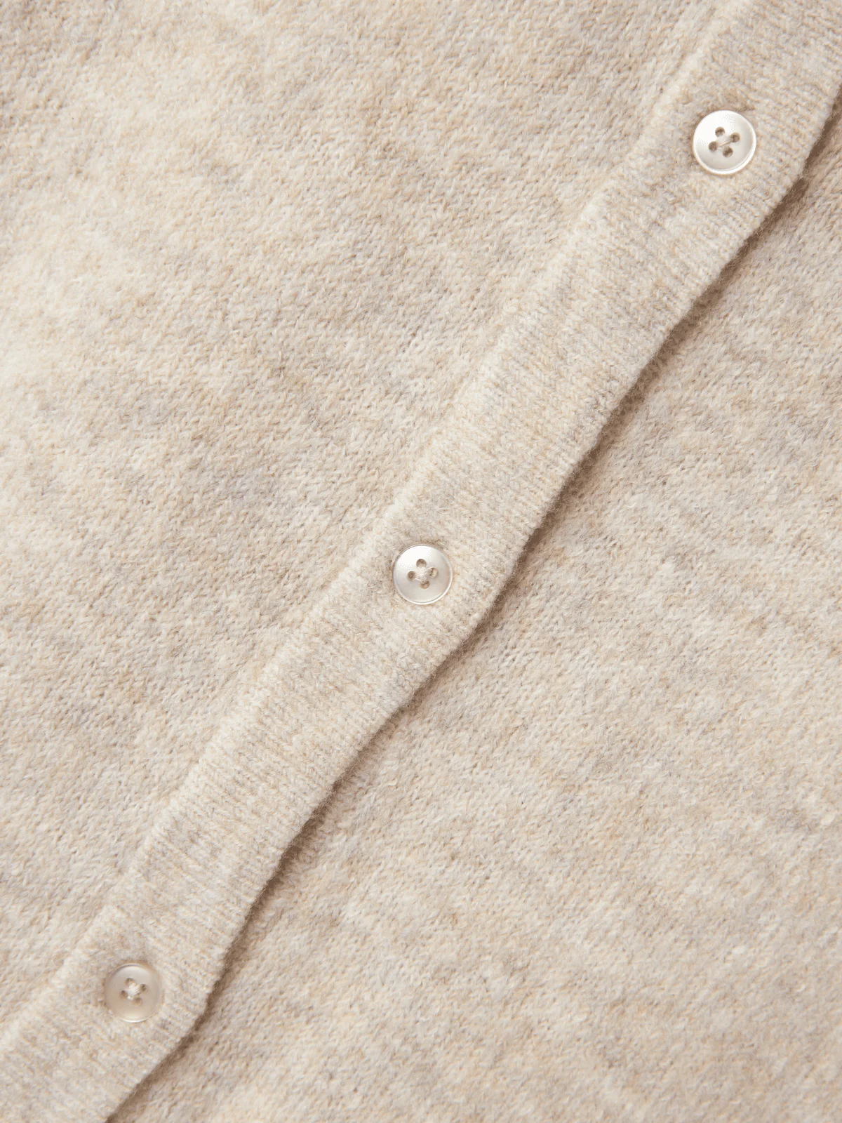 LODET KORT STRIKKET CARDIGAN - Peyote - Image 2