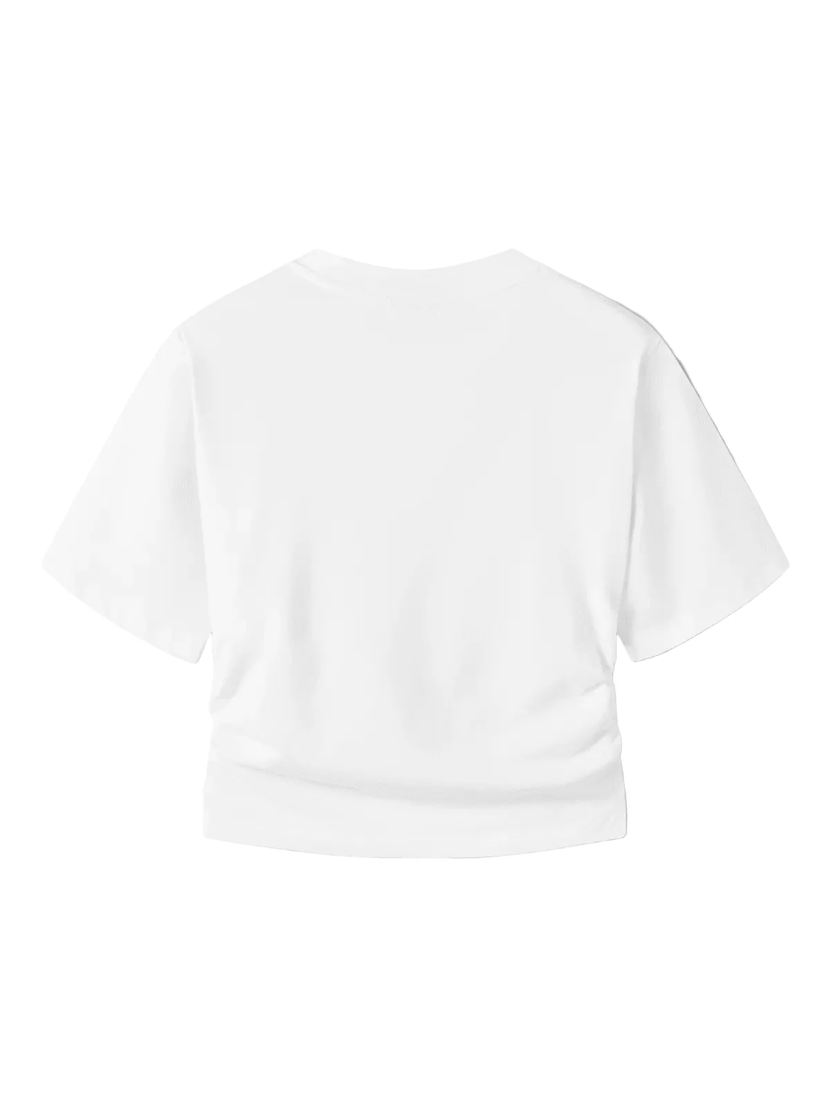 NOVEGAT SHORT ROUCHED T-SKJORTE - Bright White - Image 2
