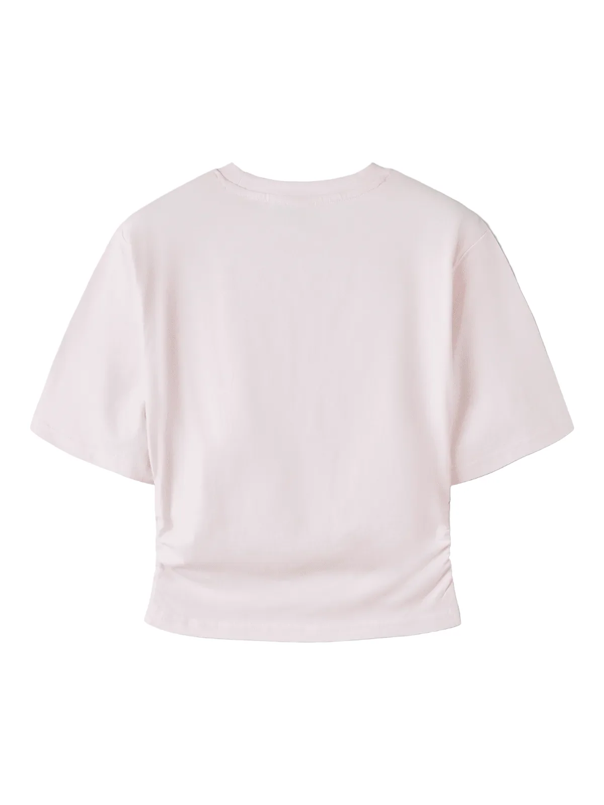 NOVEGAT SHORT ROUCHED T-SKJORTE - Pink Marshmallow - Image 2