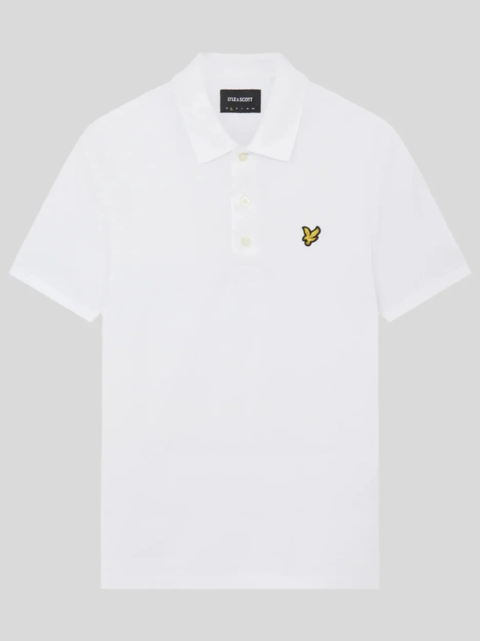 Plain polo skjorte - white - Image 2