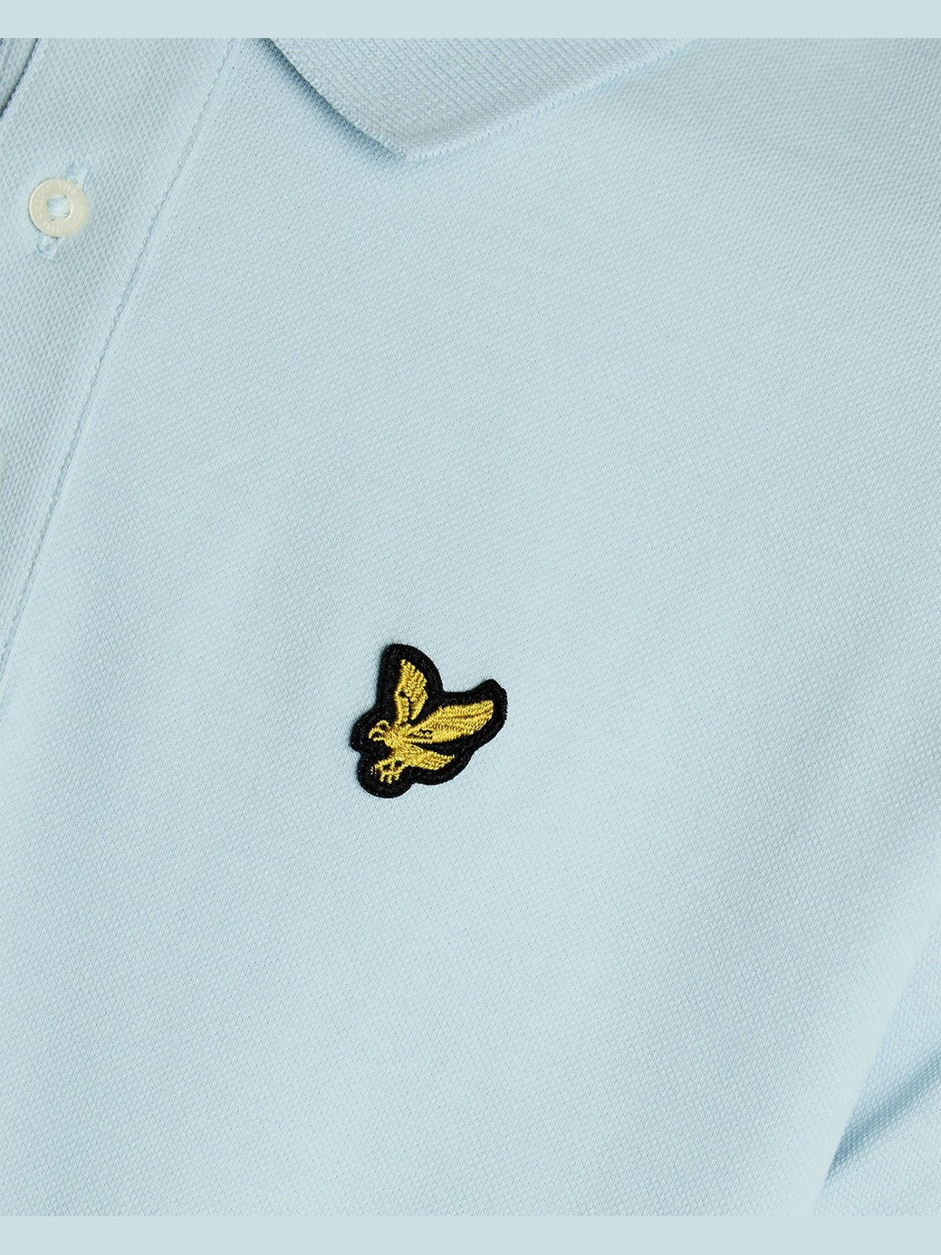 PLAIN POLO T-SKJORTE - W596 Opal Blue - Image 5