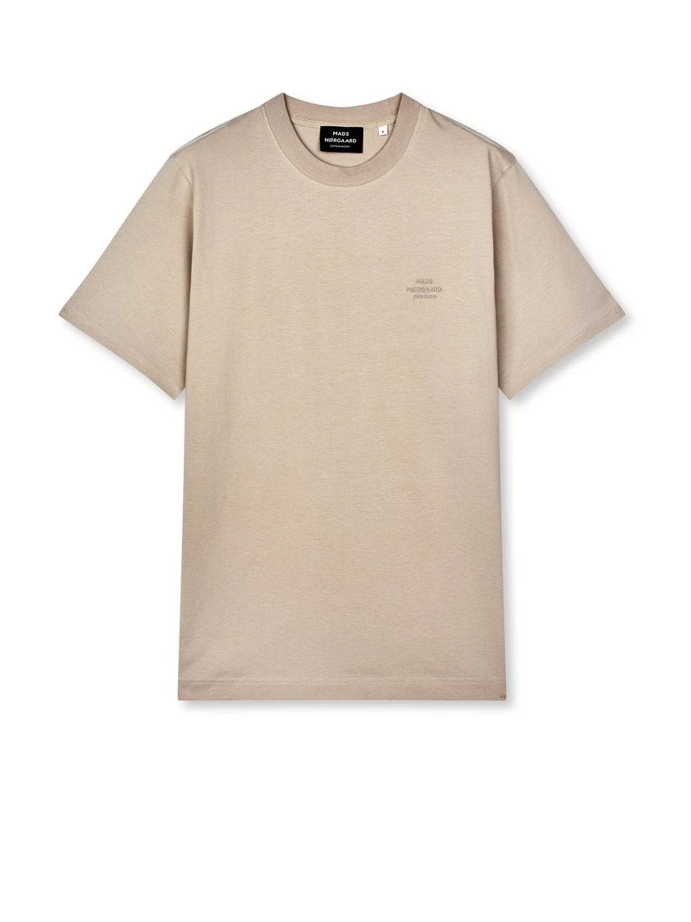 Cotton jersey frode logo t-skjorte - plaza taupe