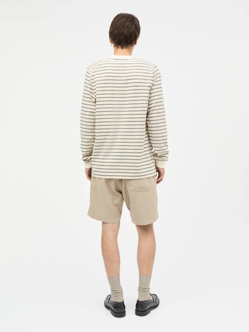 Cotton jersey stripe frode langermet - vanilla ice/sky captain/zinnia - Image 3