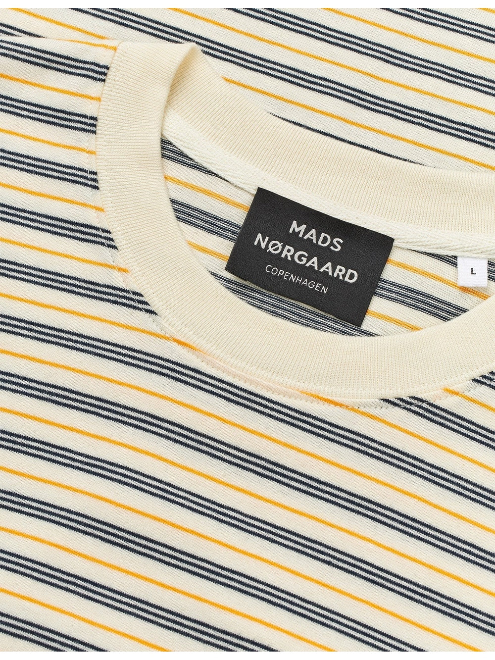 Cotton jersey stripe frode langermet - vanilla ice/sky captain/zinnia - Image 4