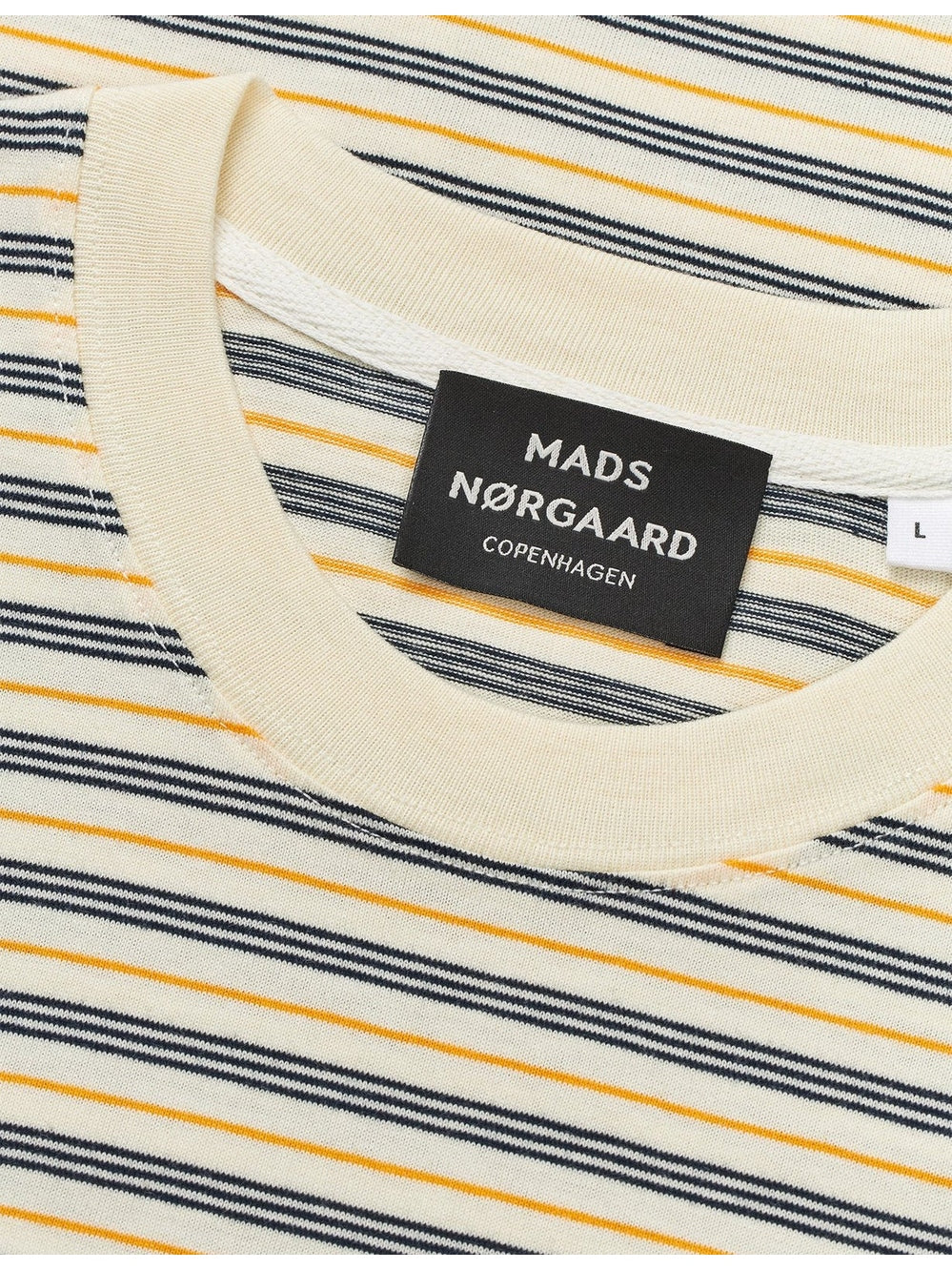 Cotton jersey stripe frode t-skjorte - vanilla ice/sky captain/zinnia - Image 4