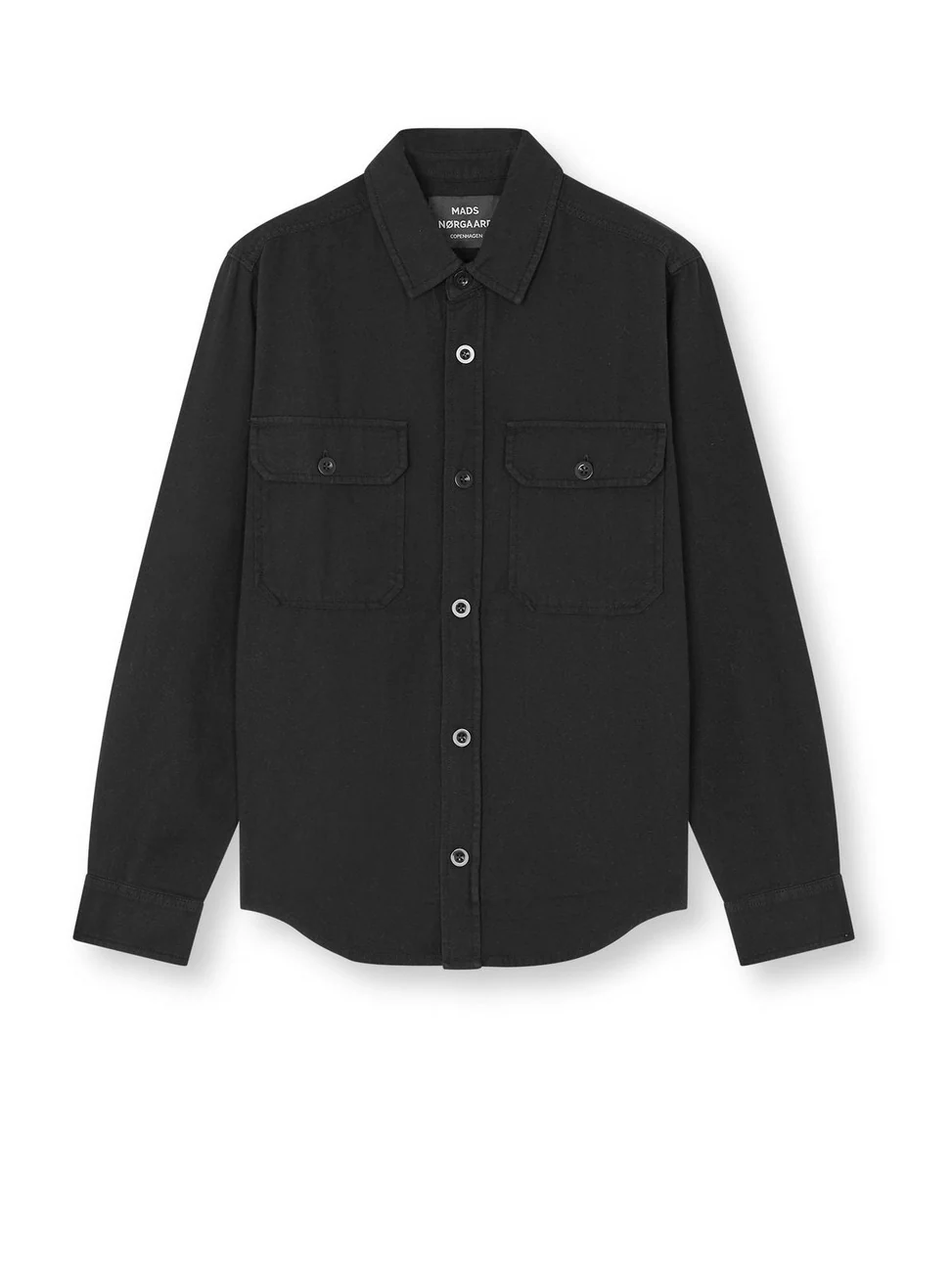 Dyed canvas skyler skjorte - black