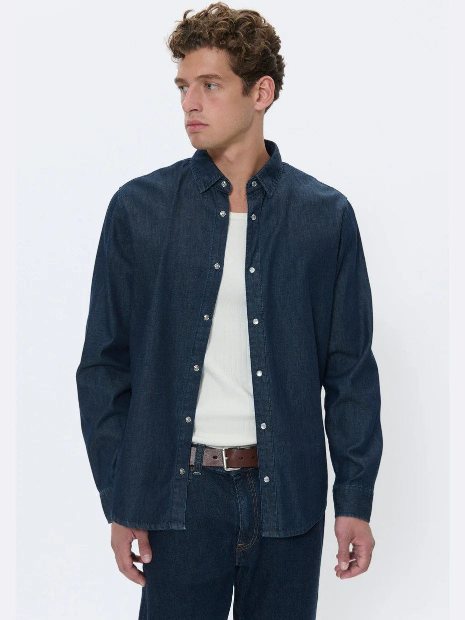 Christaldo skjorte - dark washed denim - Image 2