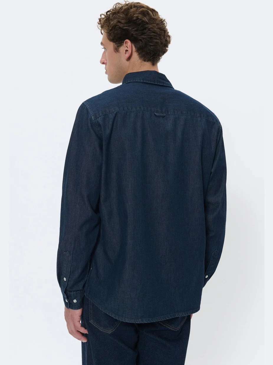 Christaldo skjorte - dark washed denim - Image 6