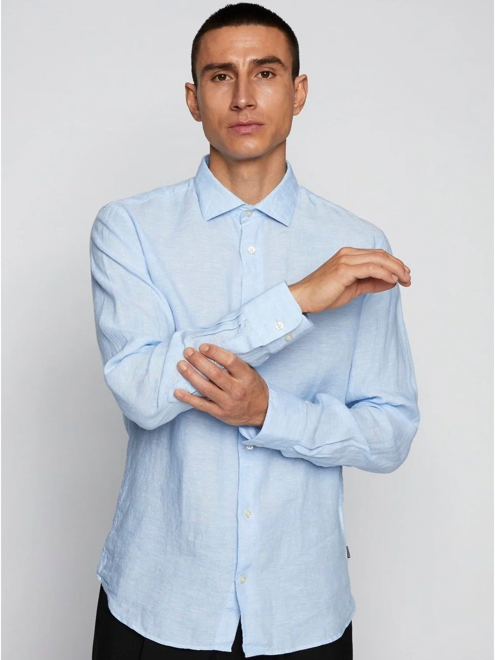 Marc linskjorte - chambray blue - Image 2