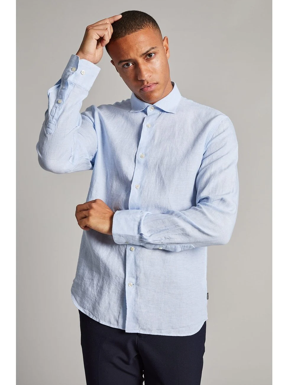 Marc linskjorte - chambray blue - Image 7