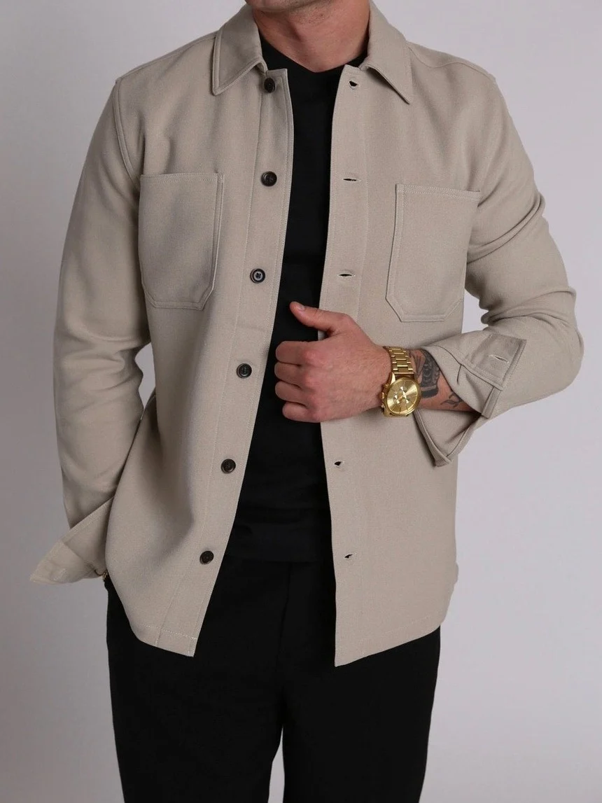 Pelton overshirt - plaza taupe - Image 2
