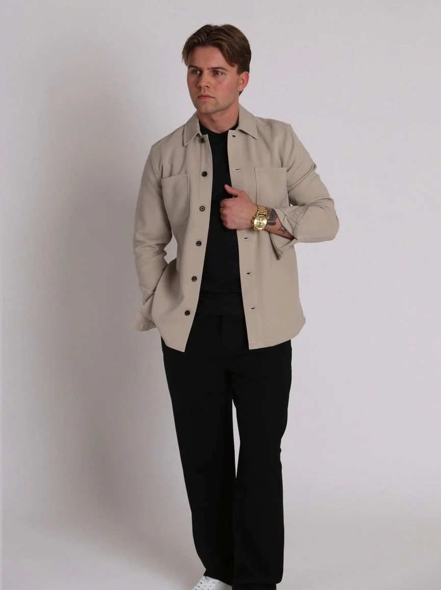 Pelton overshirt - plaza taupe - Image 3