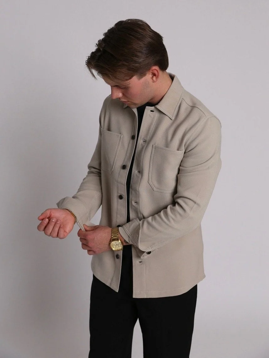 Pelton overshirt - plaza taupe - Image 4