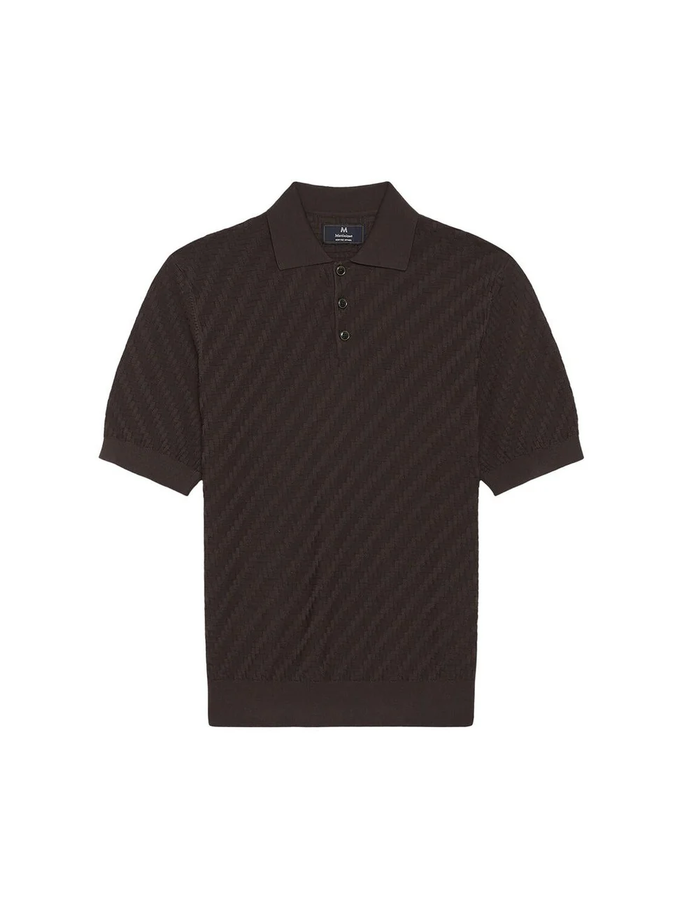 Polo knit heritage - chocolate brown