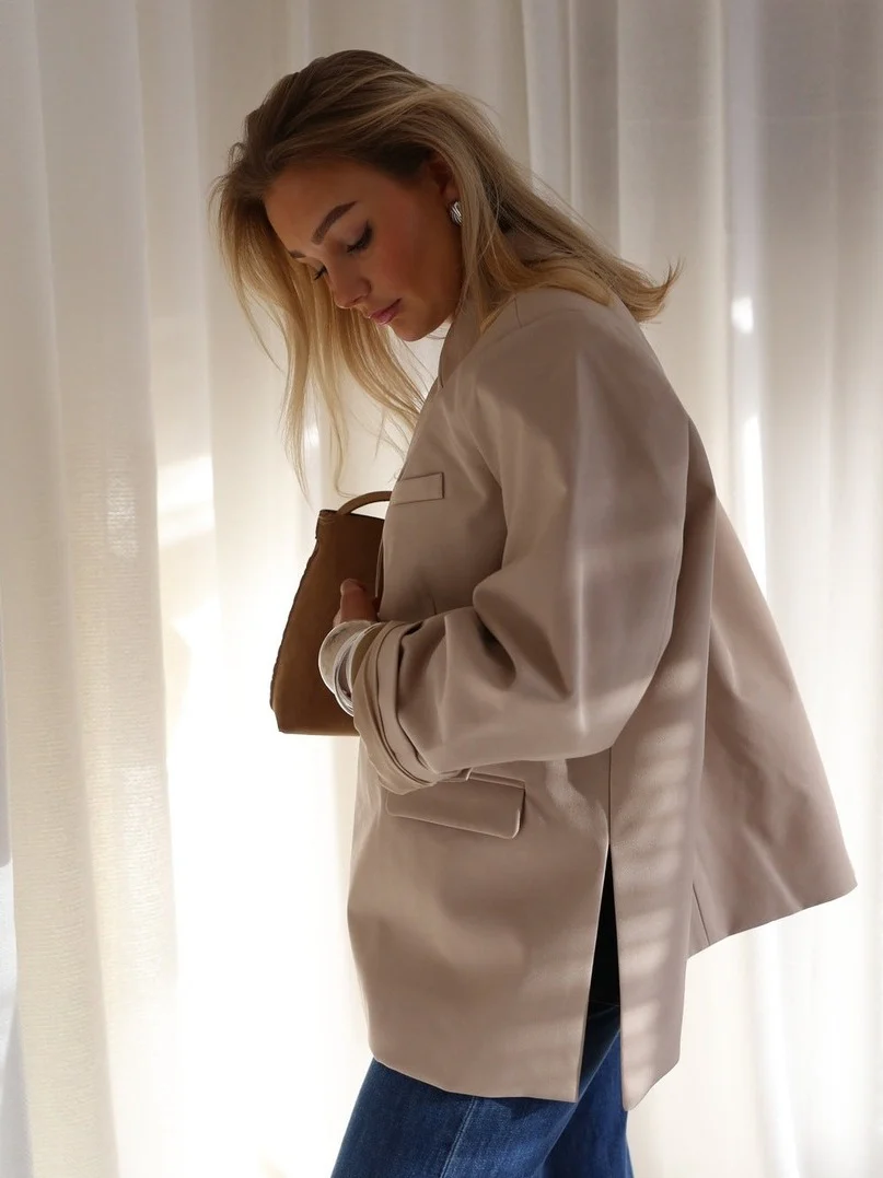 Amariella blazer - light sand melange - Image 3