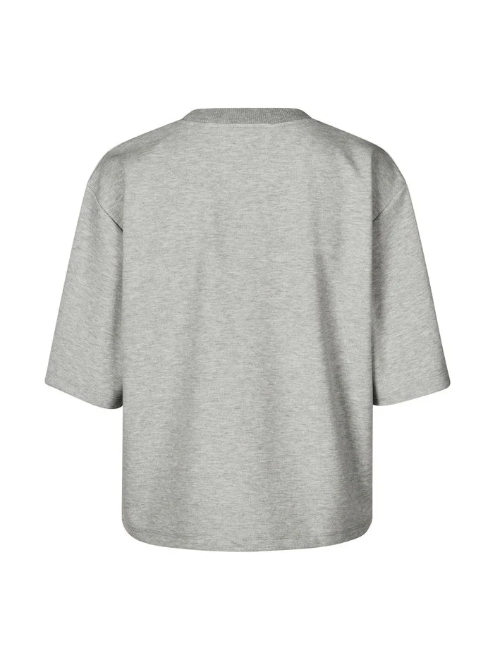 Emrys t-skjorte - light grey melange - Image 3