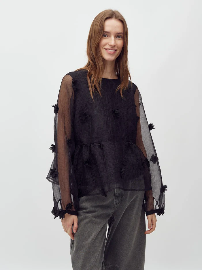 Hasel bluse / topp - black - Image 3