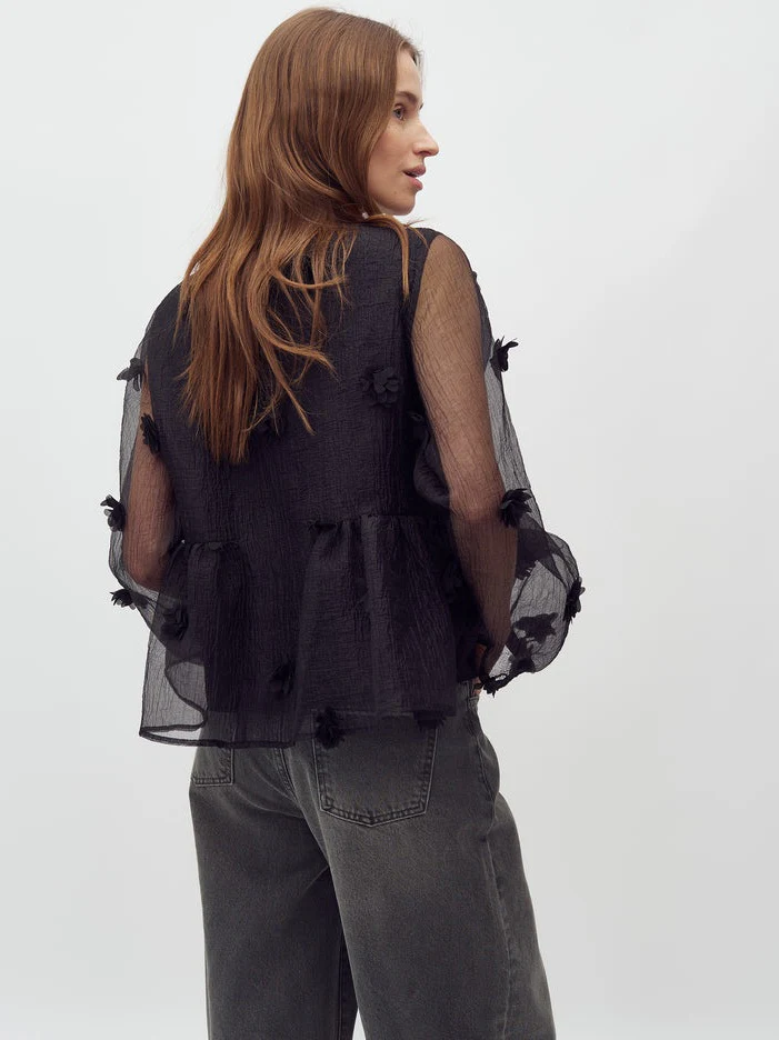 Hasel bluse / topp - black - Image 4