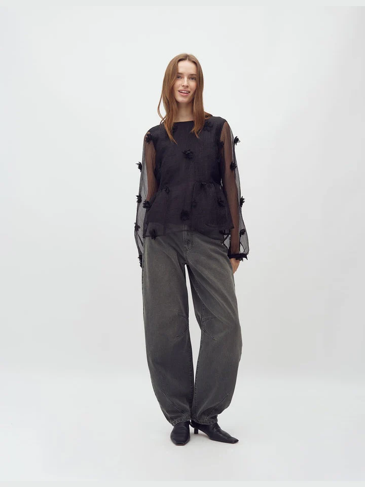 Hasel bluse / topp - black - Image 5