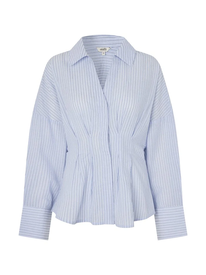 Isidor skjorte - light blue white stripe - Image 2