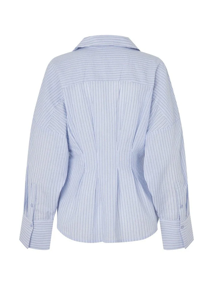 Isidor skjorte - light blue white stripe - Image 3