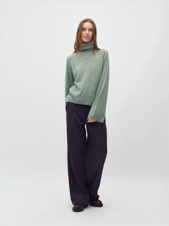 Marinna genser - iceberg green melange - Image 2
