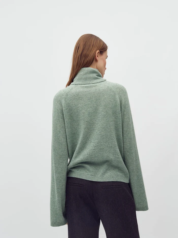 Marinna genser - iceberg green melange - Image 3