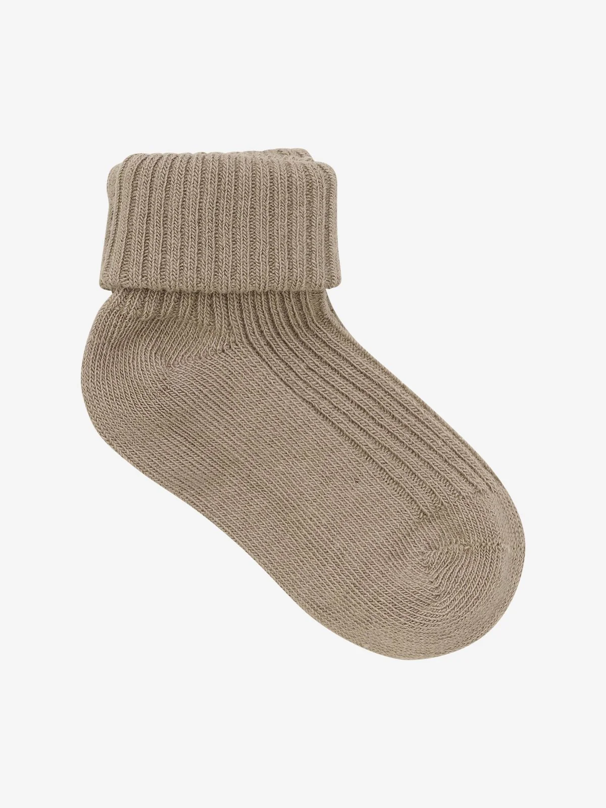 BABY SOCKKER RIBB 3P - Light Taupe - Image 3