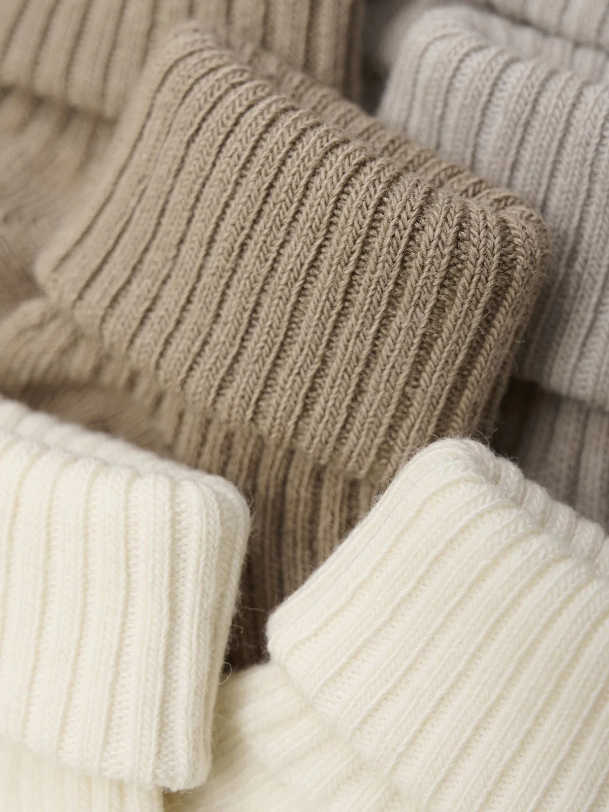 BABY SOCKKER RIBB 3P - Light Taupe - Image 5