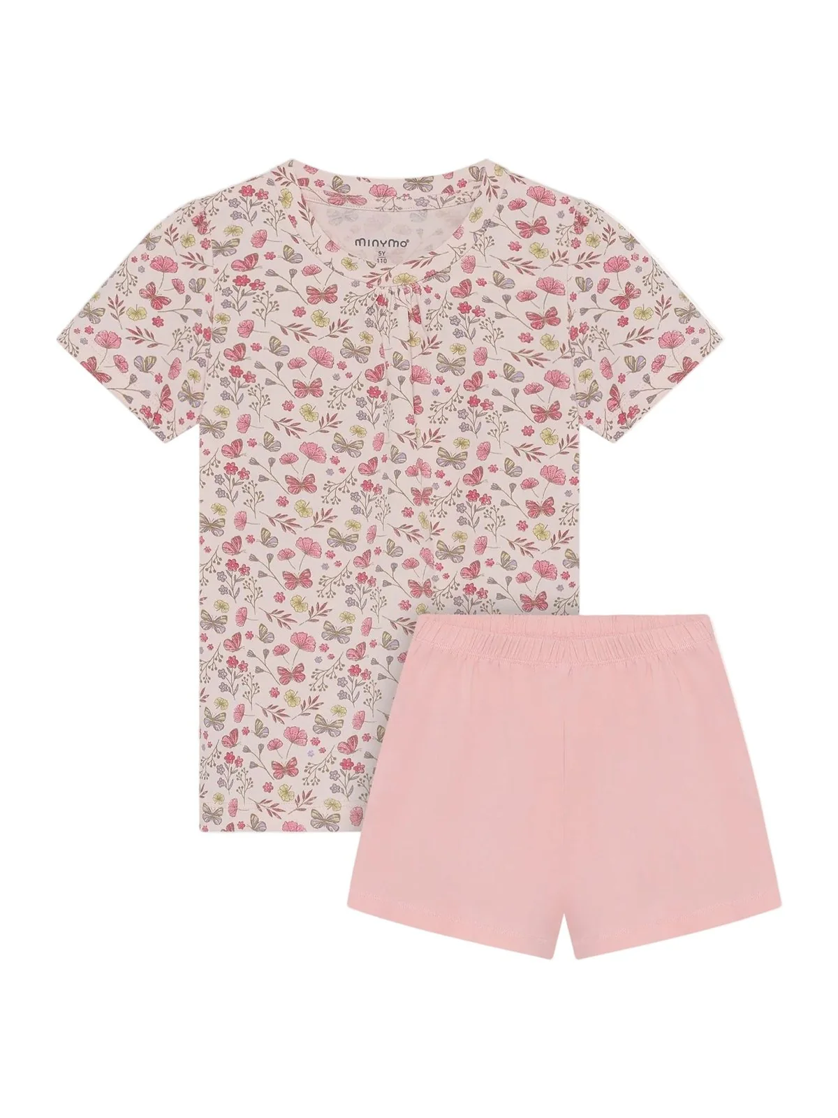 T-SKJORTE + SHORTS SETT AOP - Raindrops on Roses