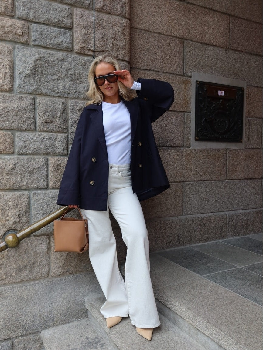 Marie canvas jakke - navy - Image 2