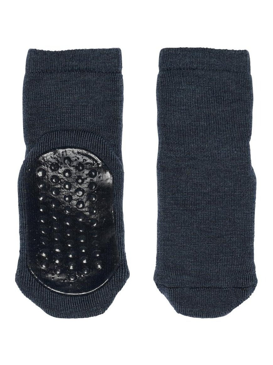 Ullsokker antiskli - Dark Denim Melange