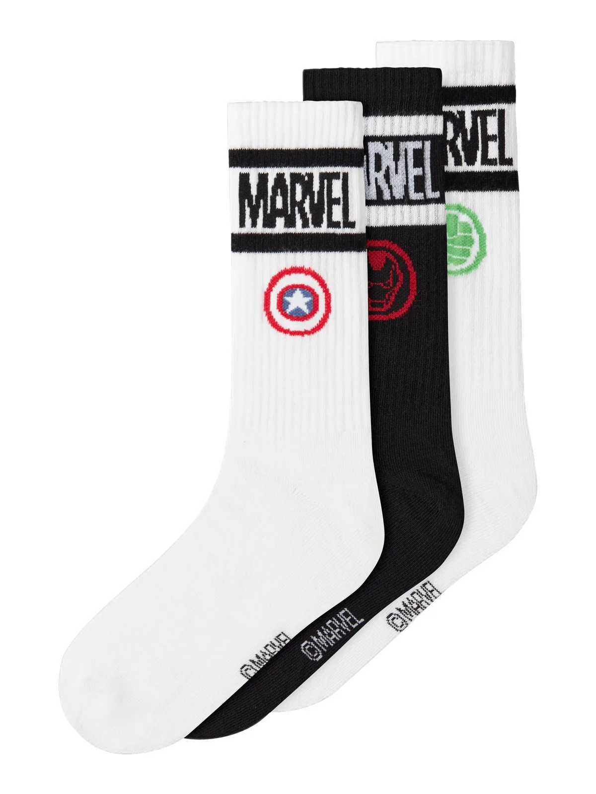 ANLO MARVEL 3P TENNIS SOKKER - Bright White