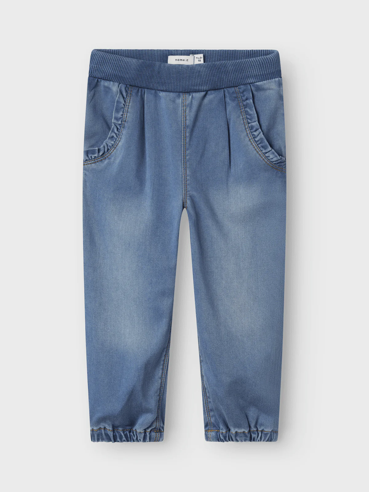 BELLA BAG JEANS - Medium Blue Denim